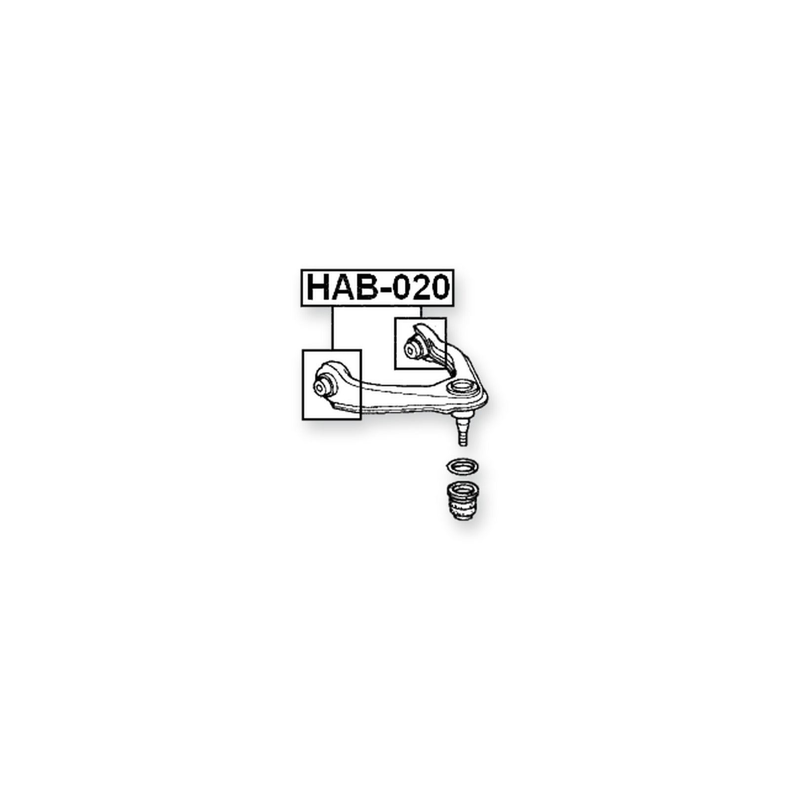 Honda Cr-V Front Upper Bushing, Control Arm