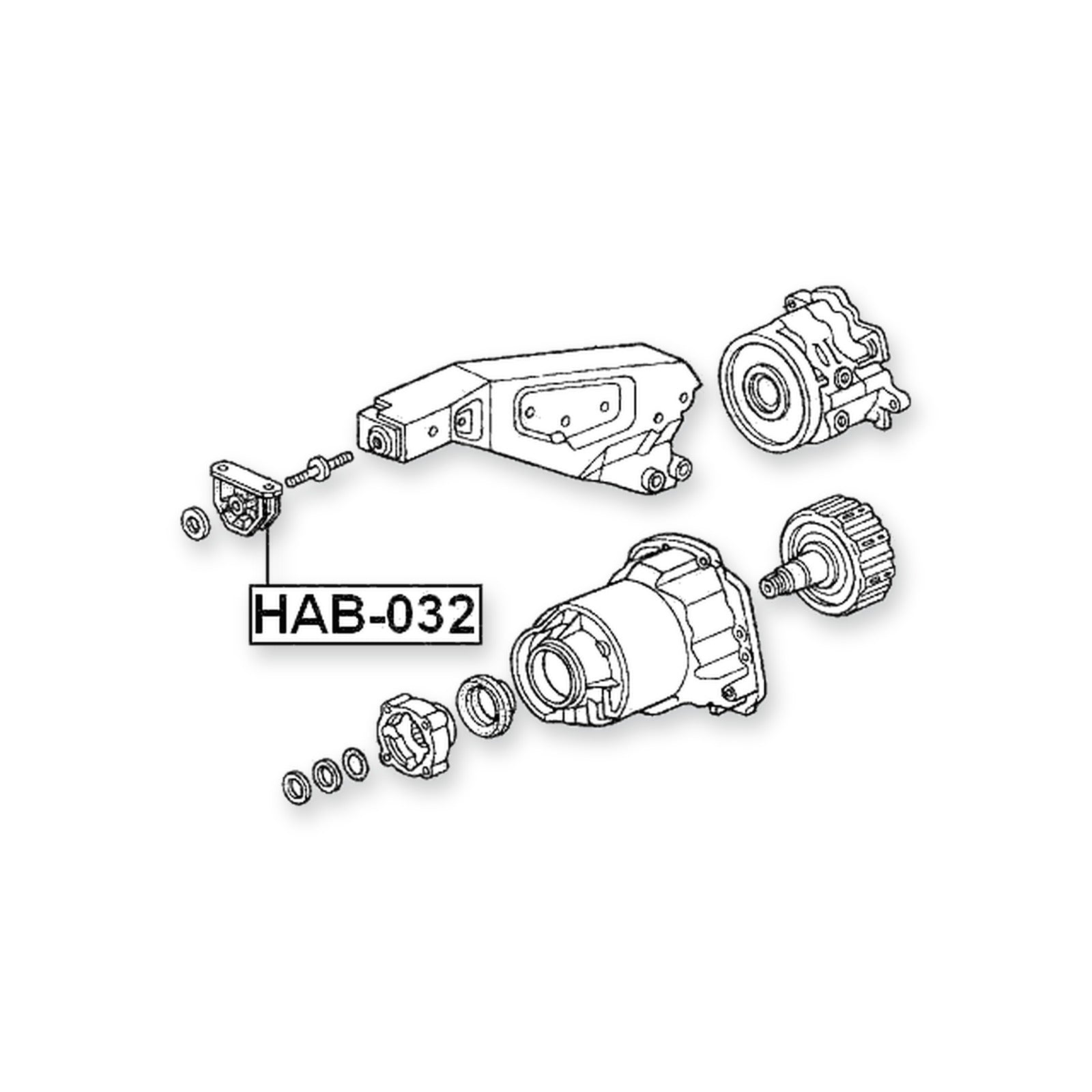 Honda Capa Differential Mount