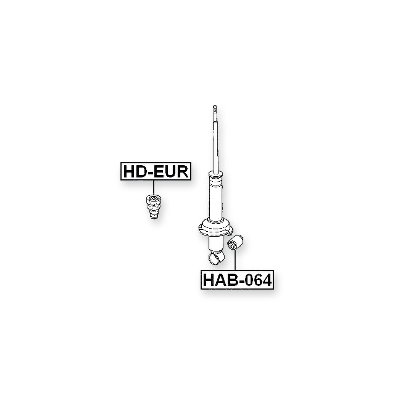 Mazda 6 Wagon Rear Bushing, Shock Absorber