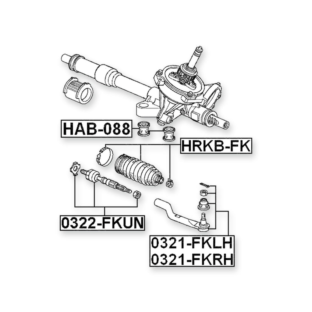 Honda Civic 3D Steering Rack Bushing