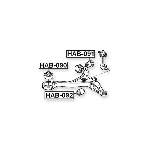 Acura Tsx CL9 Front Lower Bushing, Control Arm