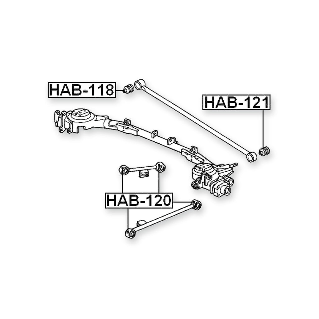 Honda Hr-V 3D Rear Lower Transverse Rod Bushing