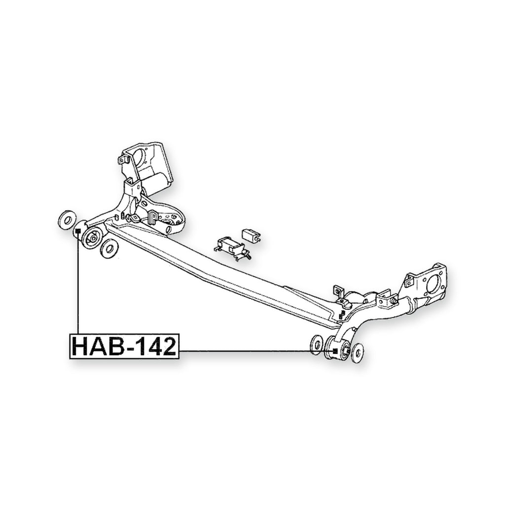 Honda City CD6 Rear Upper Crossmember Bushing