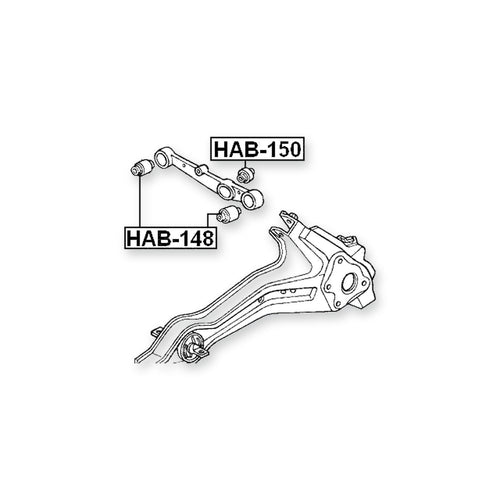 Acura Integra DA9 Rear Inner Arm Bushing