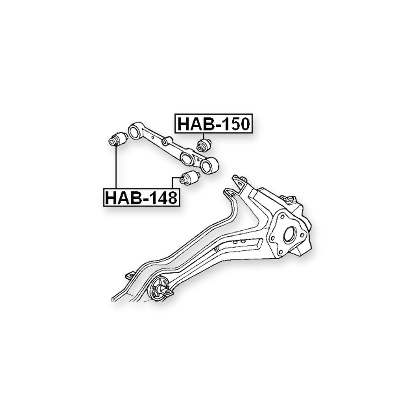 Honda Civic Aerodeck MB8 Rear Arm Bushing