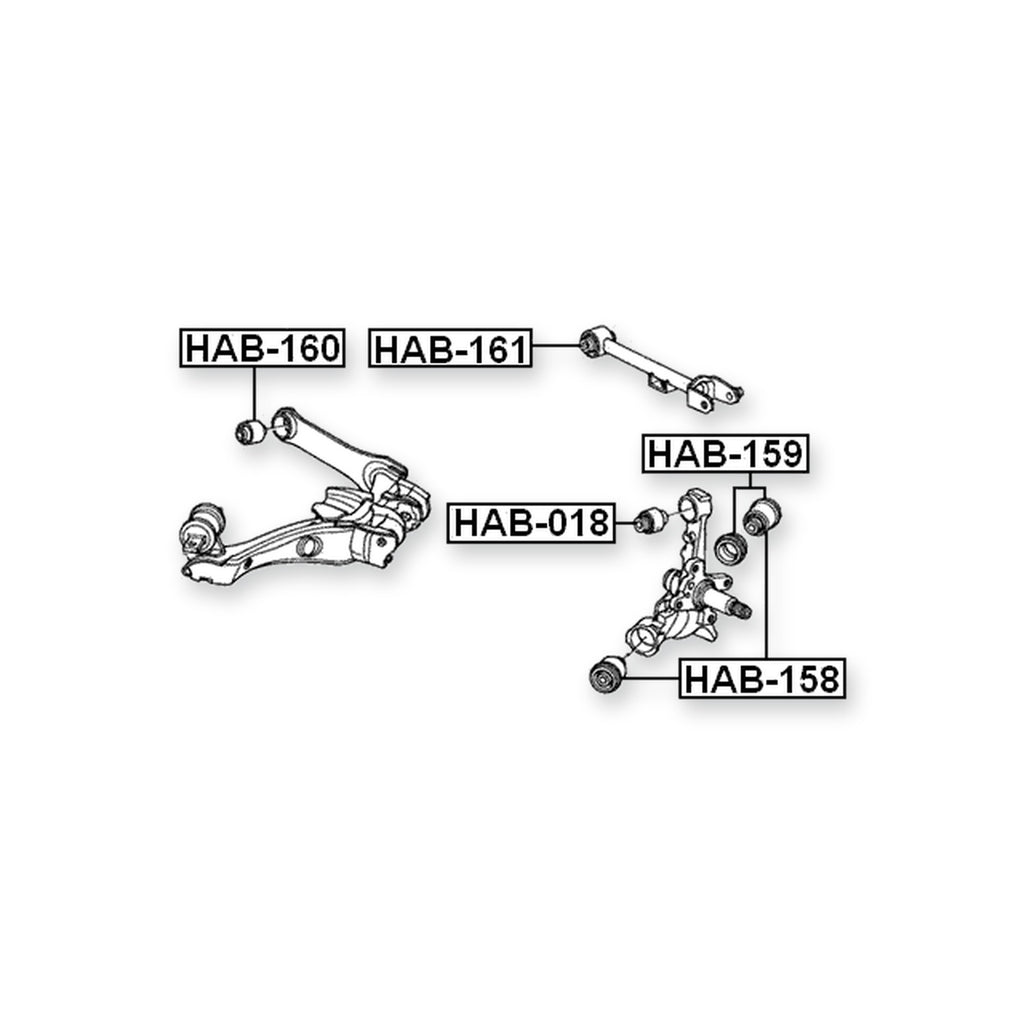 Honda Edix Rear Knuckle Bushing