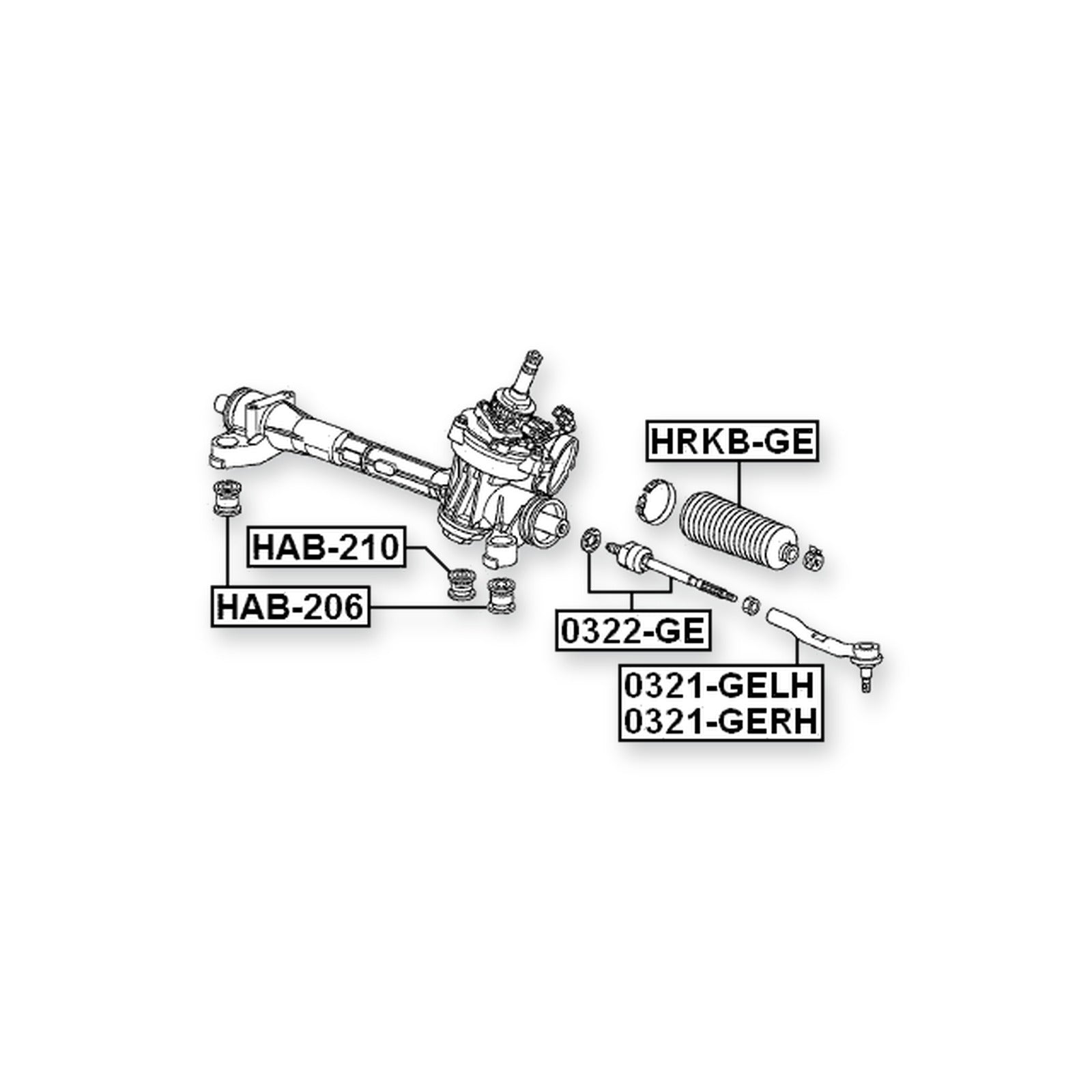 Honda Ballade GM2 Steering Rack Bushing