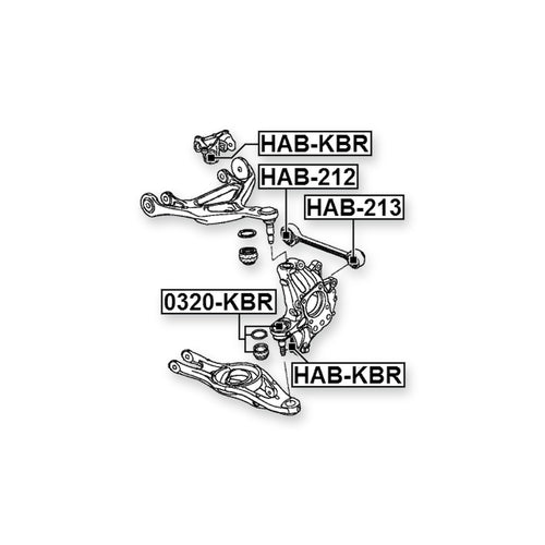 Acura Rl KB1 Rear Inner Transverse Rod Bushing