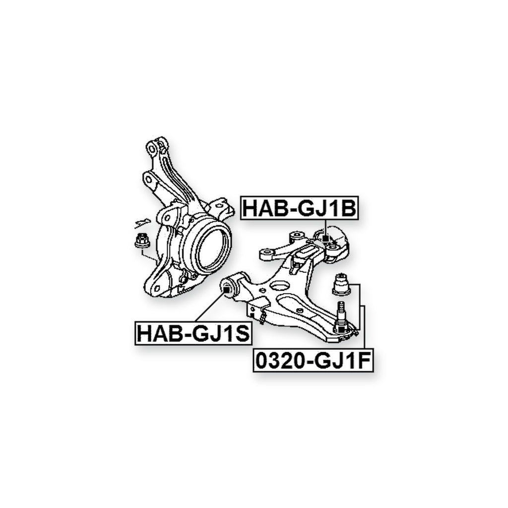 Honda Airwave Front Lower Bushing, Control Arm