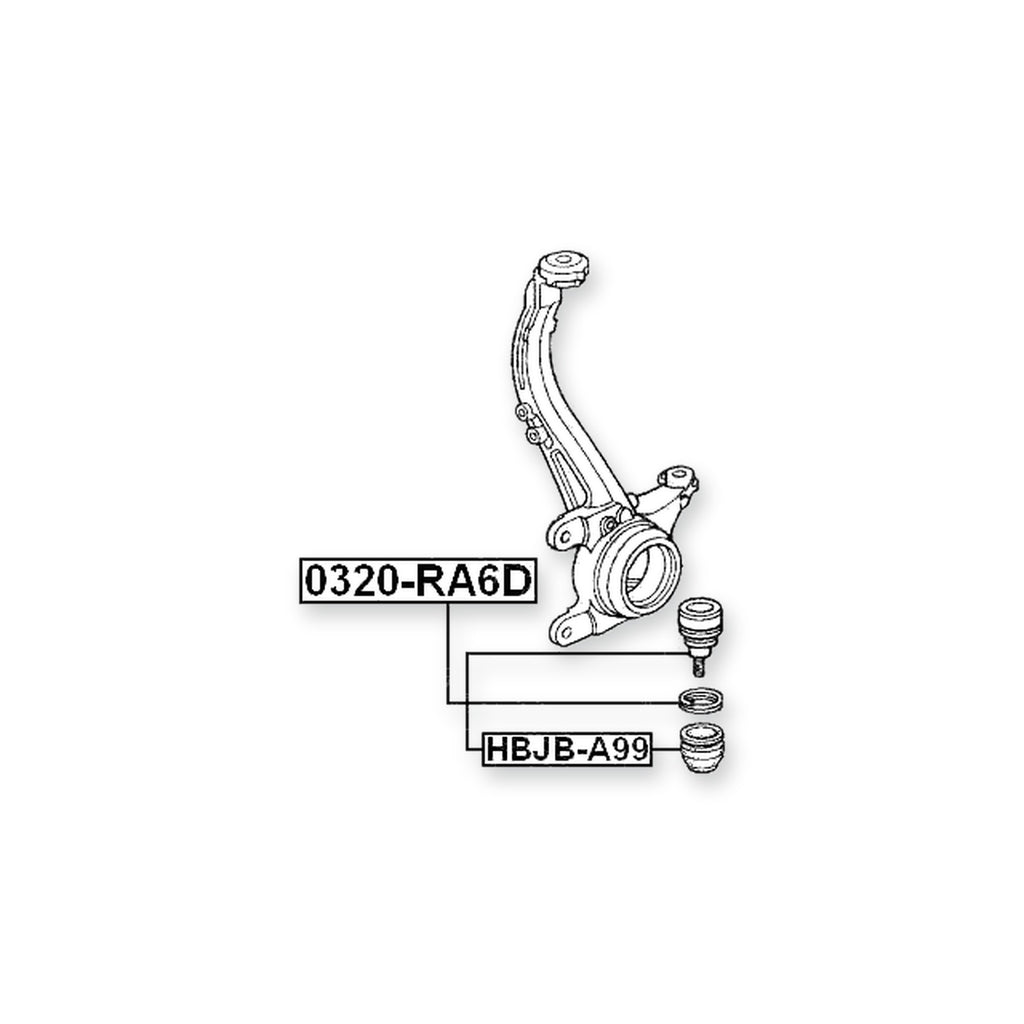 Acura Cl YA1 Front Lower Control Arm Ball Joint Boot 34.5X27.7X17