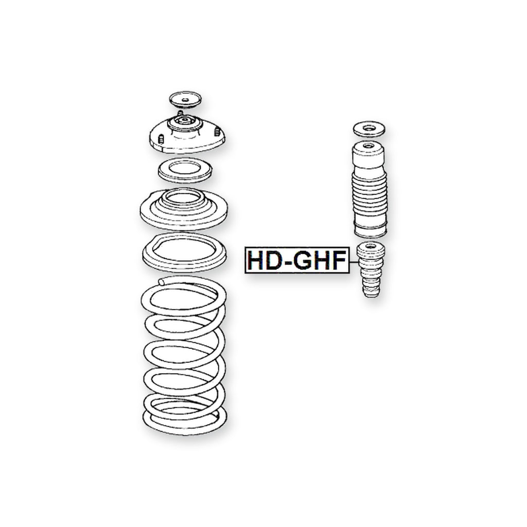 Honda Hr-V 3D Front Shock Absorber Jounce Bumper