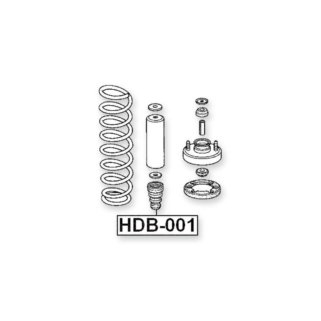 Honda Accord 4D Front Shock Absorber Jounce Bumper
