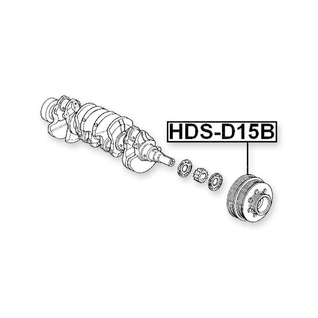 Honda Civic 3D Crankshaft Pulley D13B/D15B/ZC