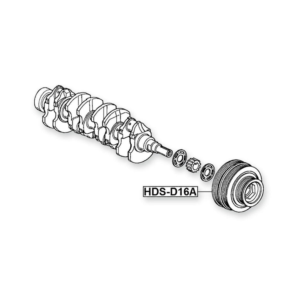 Honda City 3A1 Crankshaft Pulley D16A/ZC