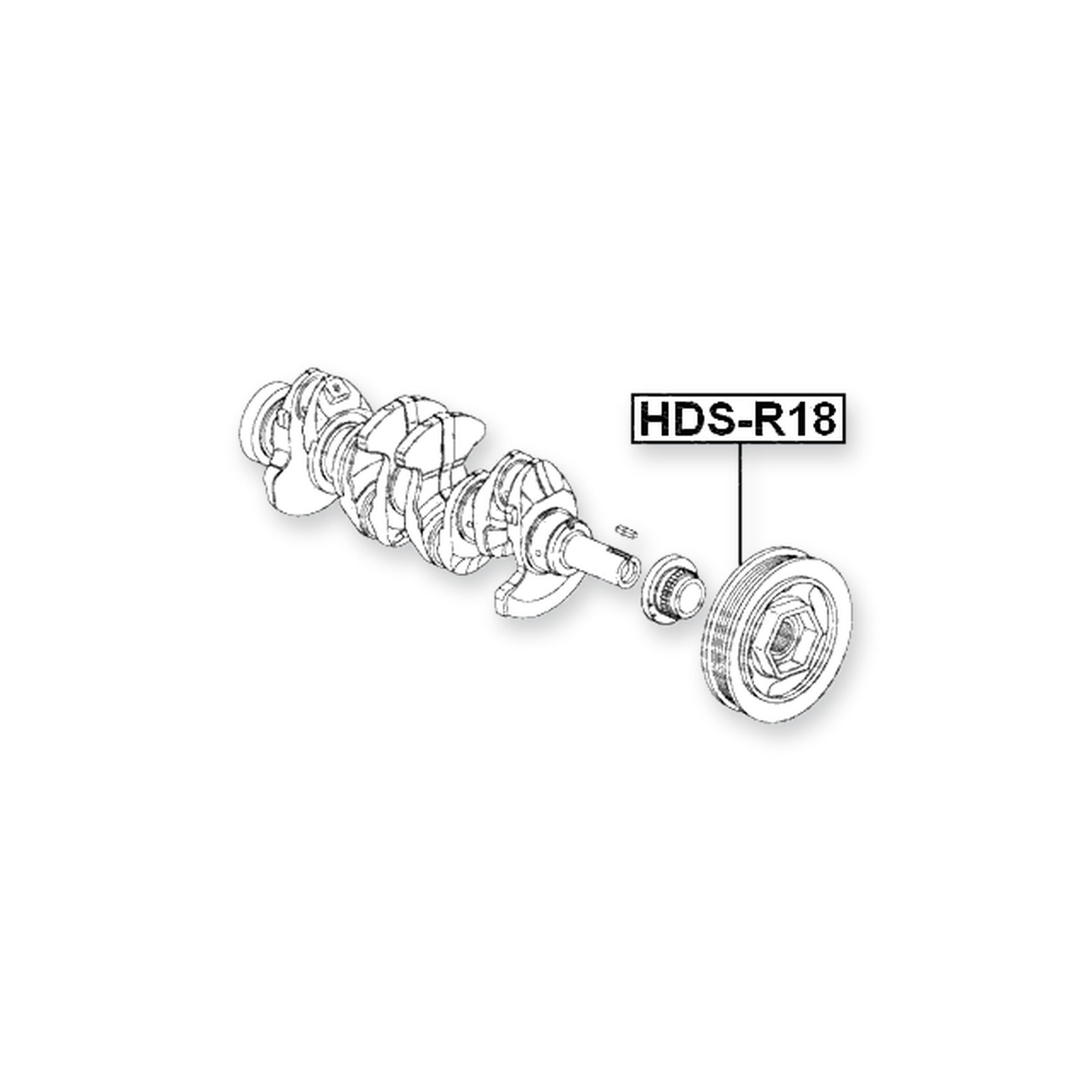 Honda Accord Aerodeck Crankshaft Pulley