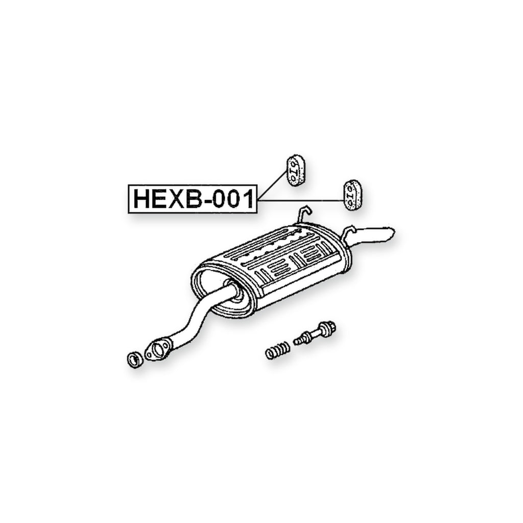 Acura Cl YA1 Rear Exhaust Pipe Support