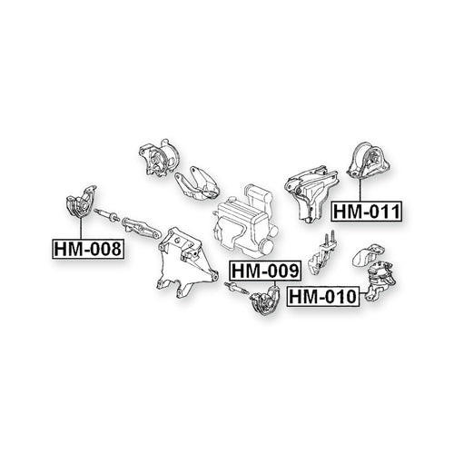 Acura Integra DB7 Front Left Engine Mount