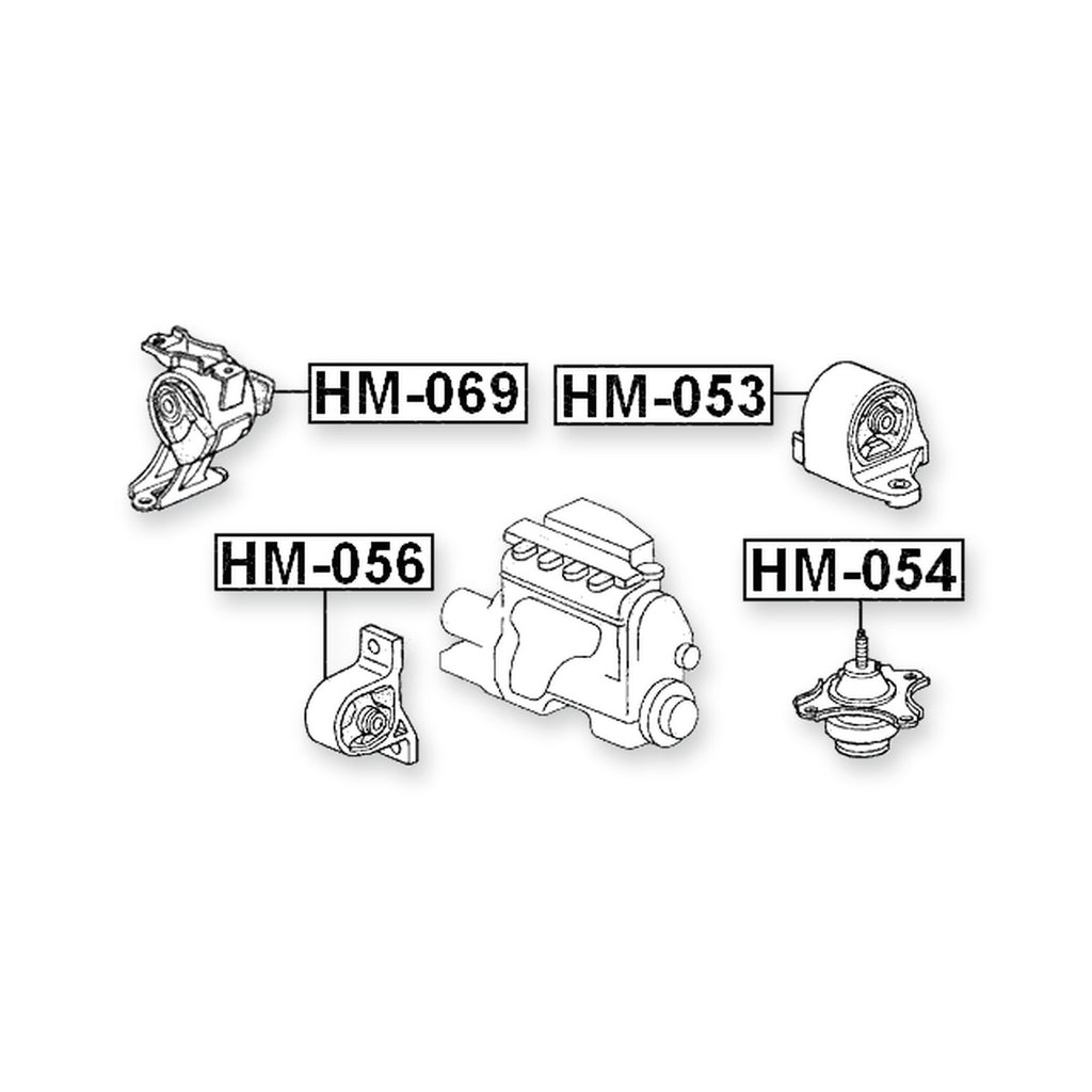 Honda Civic 5D Front Right Engine Mount (Hydro) Cvt
