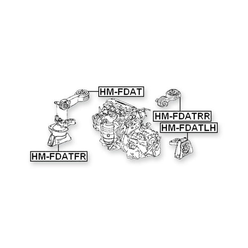 Acura Rdx TB1 Rear Engine Mount At