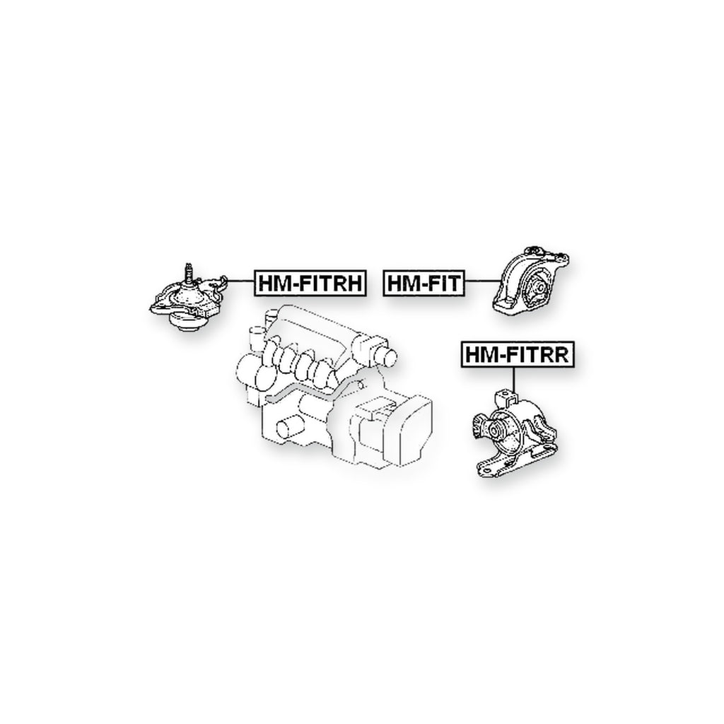 Honda City CD6 Rear Transmission Mount (Hydro)