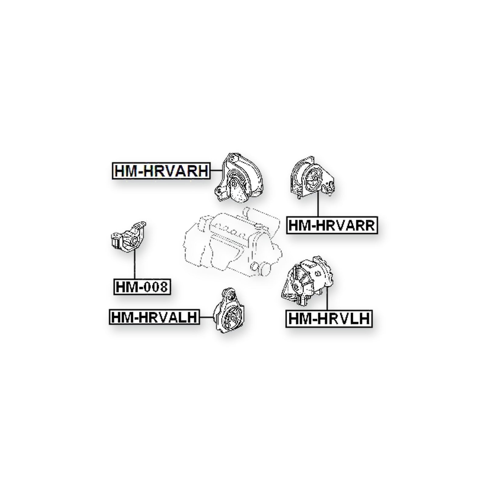 Honda Hr-V 3D Rear Engine Mount At