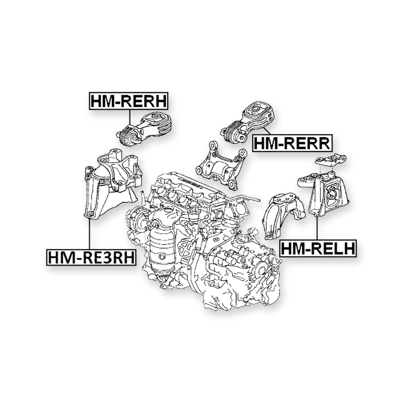 Honda Cr-V Front Right Engine Mount
