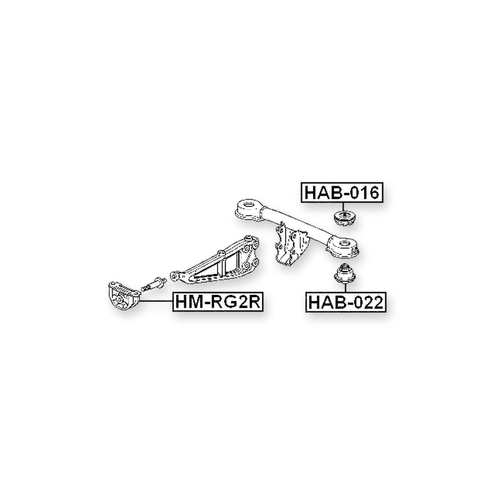 Honda Airwave Front Differential Mount