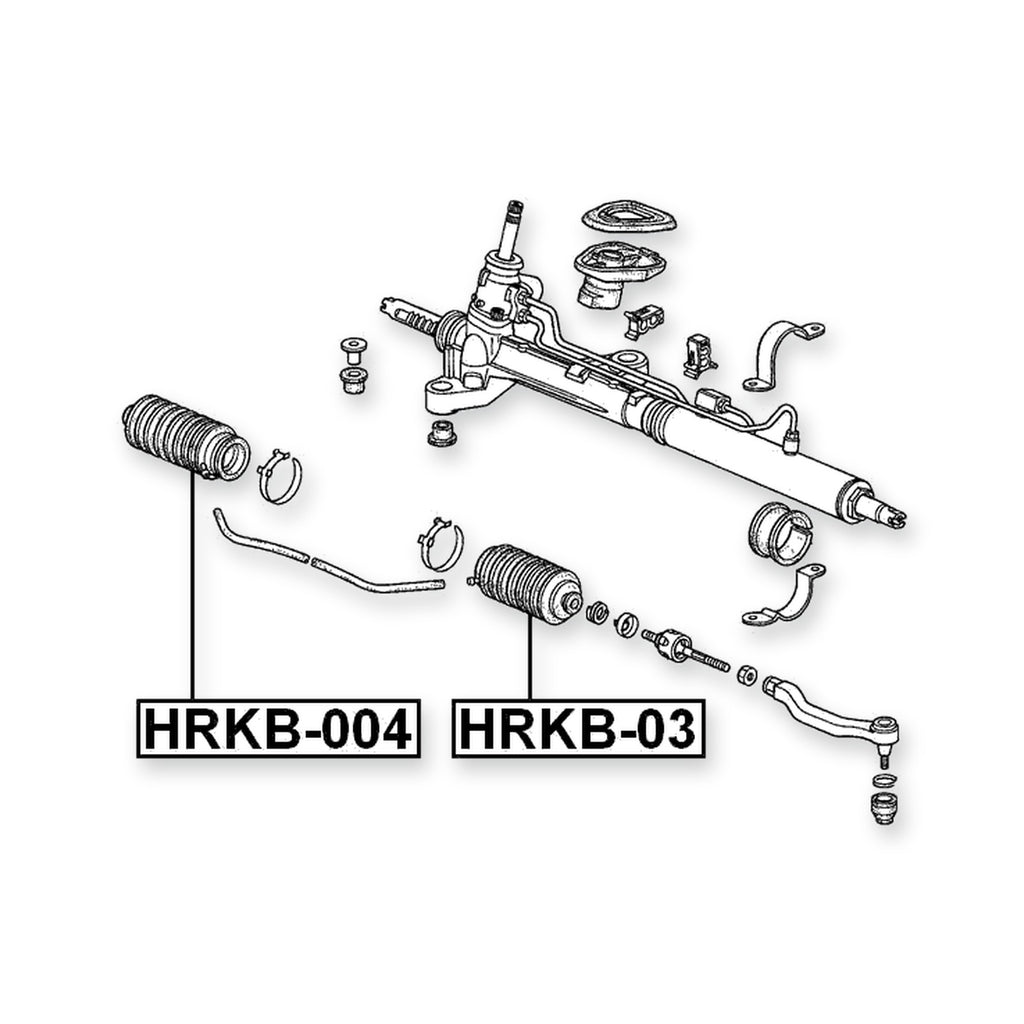 Nissan 100NX B13 Front Steering Gear Boot
