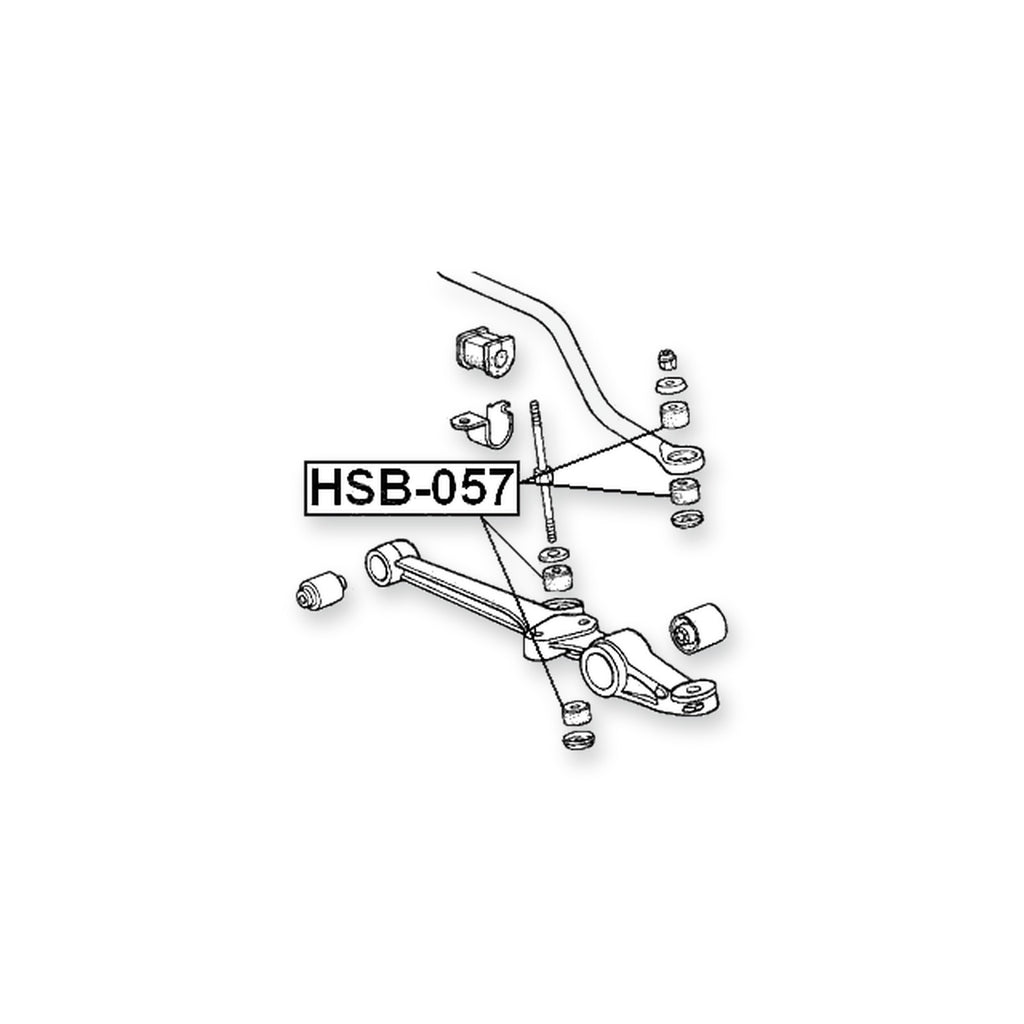 Nissan Vanette S20 Front Stabilizer Bar Link Bush D8