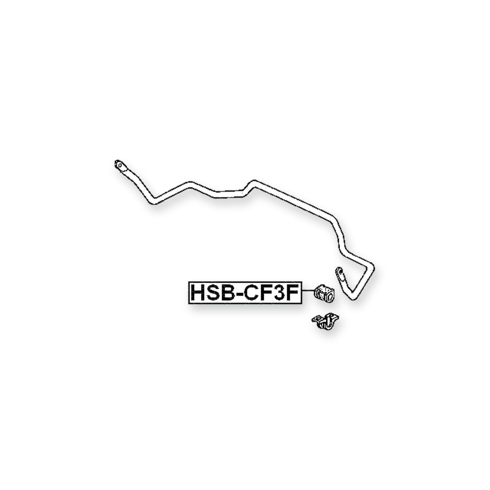 Honda Accord 4D Front Stabilizer Bar Bush D24.2