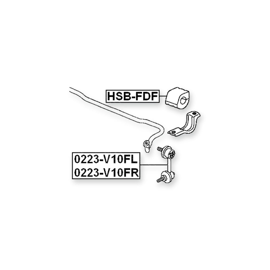 Honda Accord Aerodeck Front Stabilizer Bar Bush D24.2
