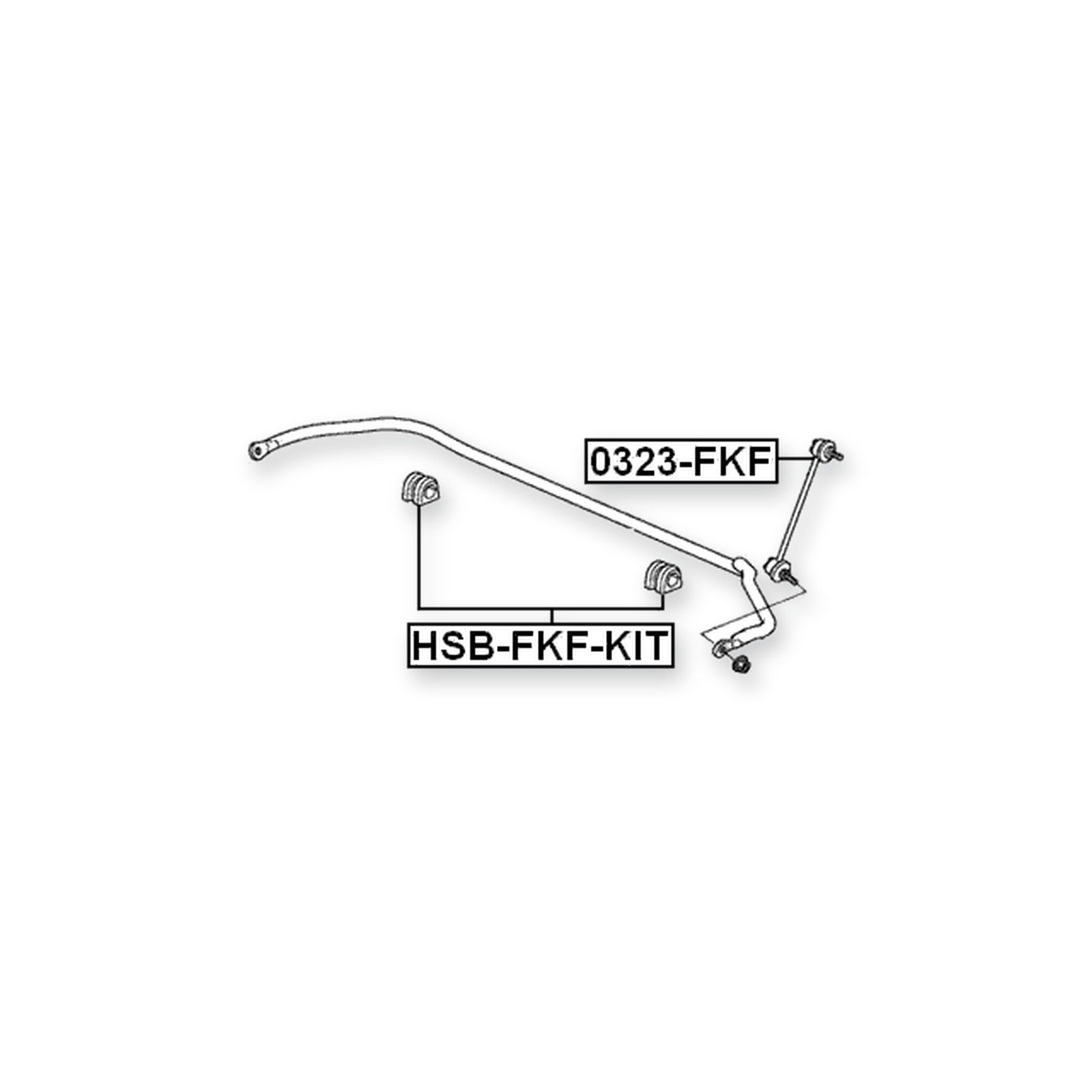 Honda Civic FK1 Front Stabilizer Bar Bush Kit D22
