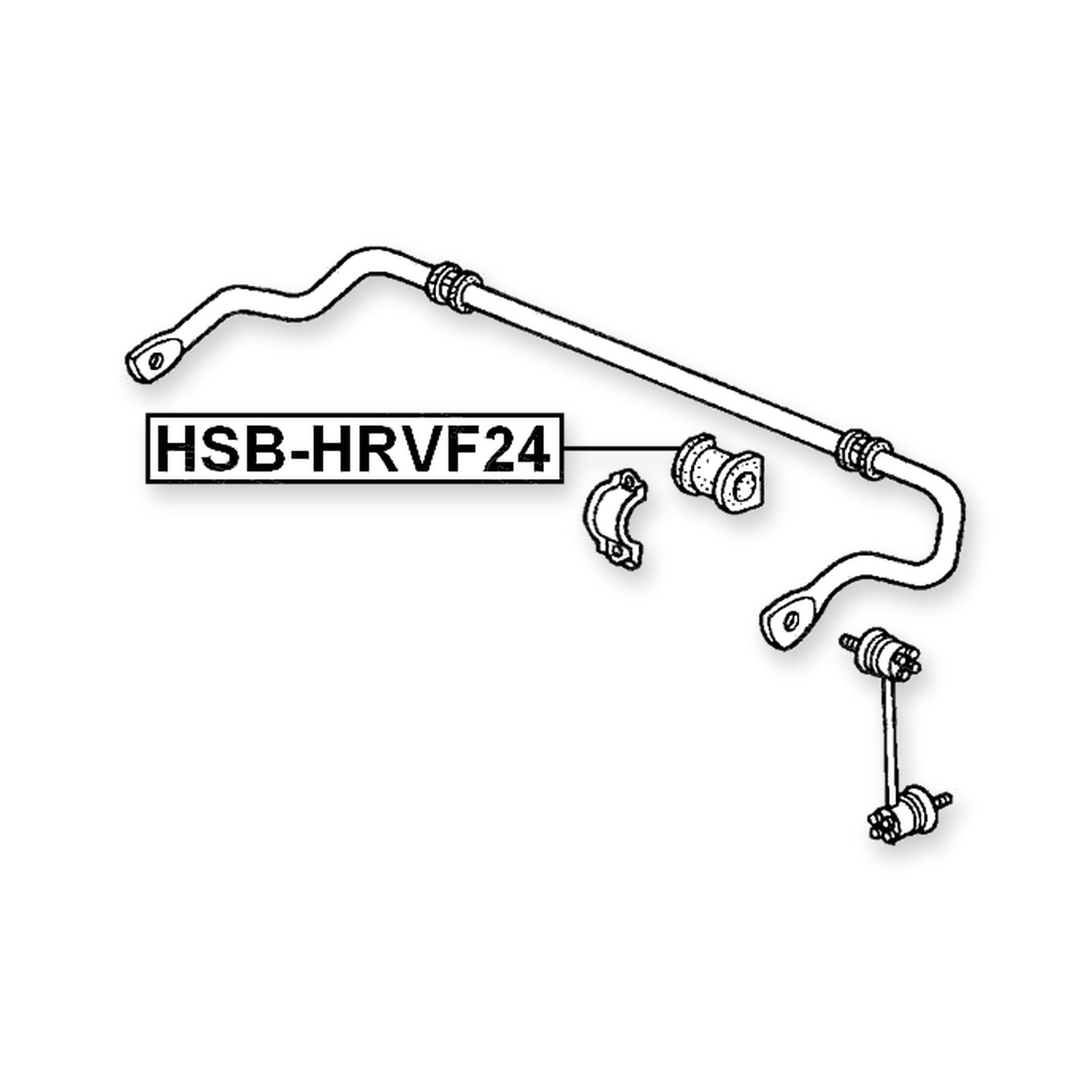 Honda Hr-V 3D Front Stabilizer Bar Bush D24.2