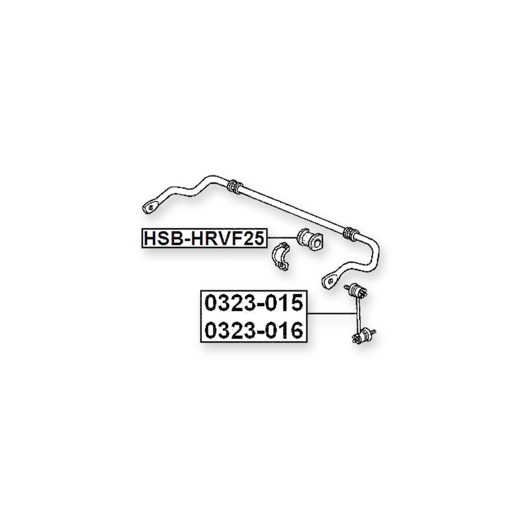 Honda Hr-V 3D Front Stabilizer Bar Bush D25