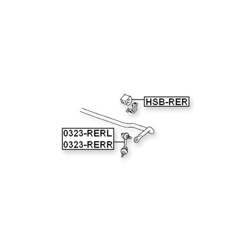 Acura Cl YA4 Rear Stabilizer Bar Bush D19