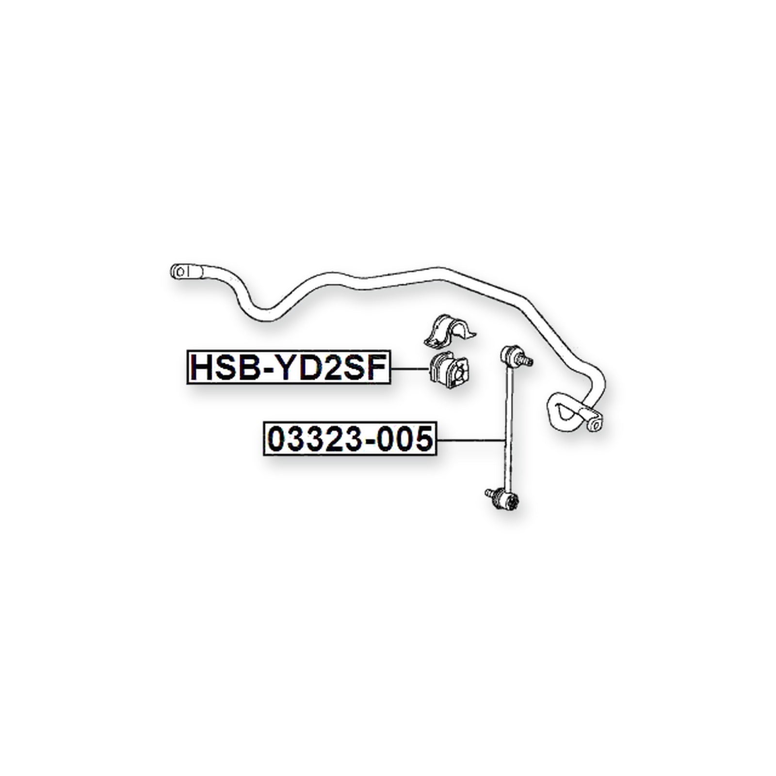 Acura Mdx YD2 Front Stabilizer Bar Bush D24