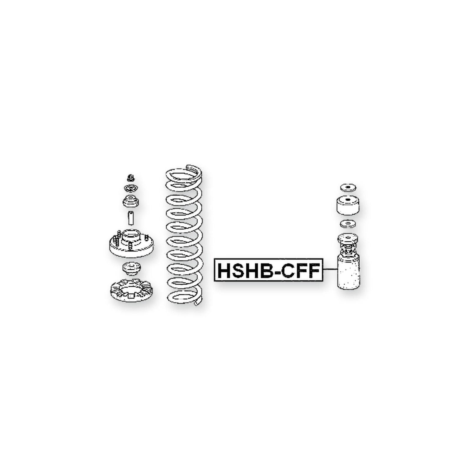 Honda Accord 4D Front Shock Absorber Boot