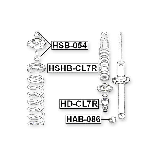 Acura Tl UA6 Rear Shock Absorber Boot