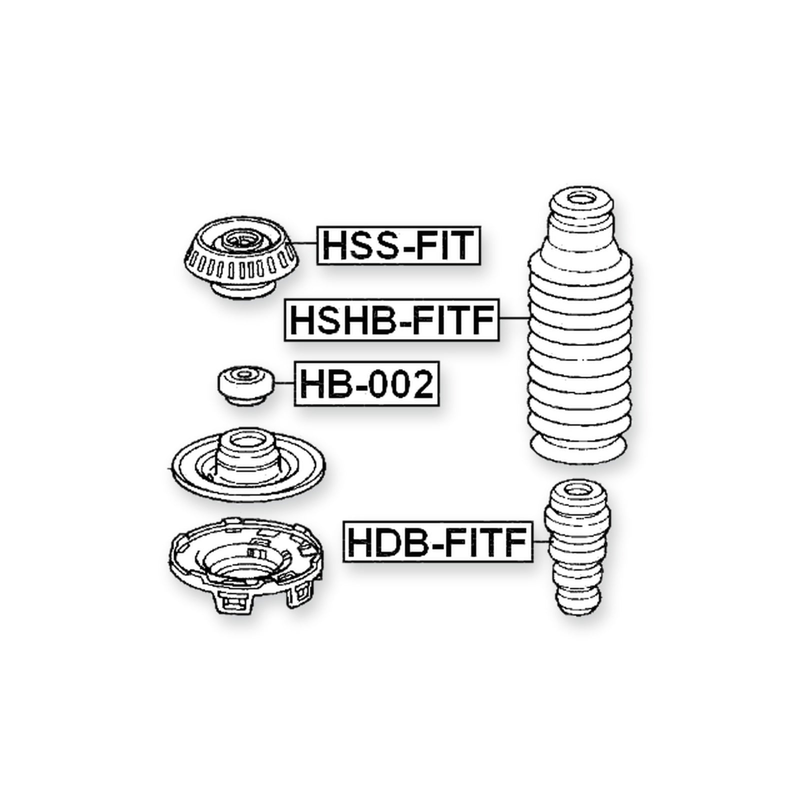 Honda Airwave Front Shock Absorber Boot