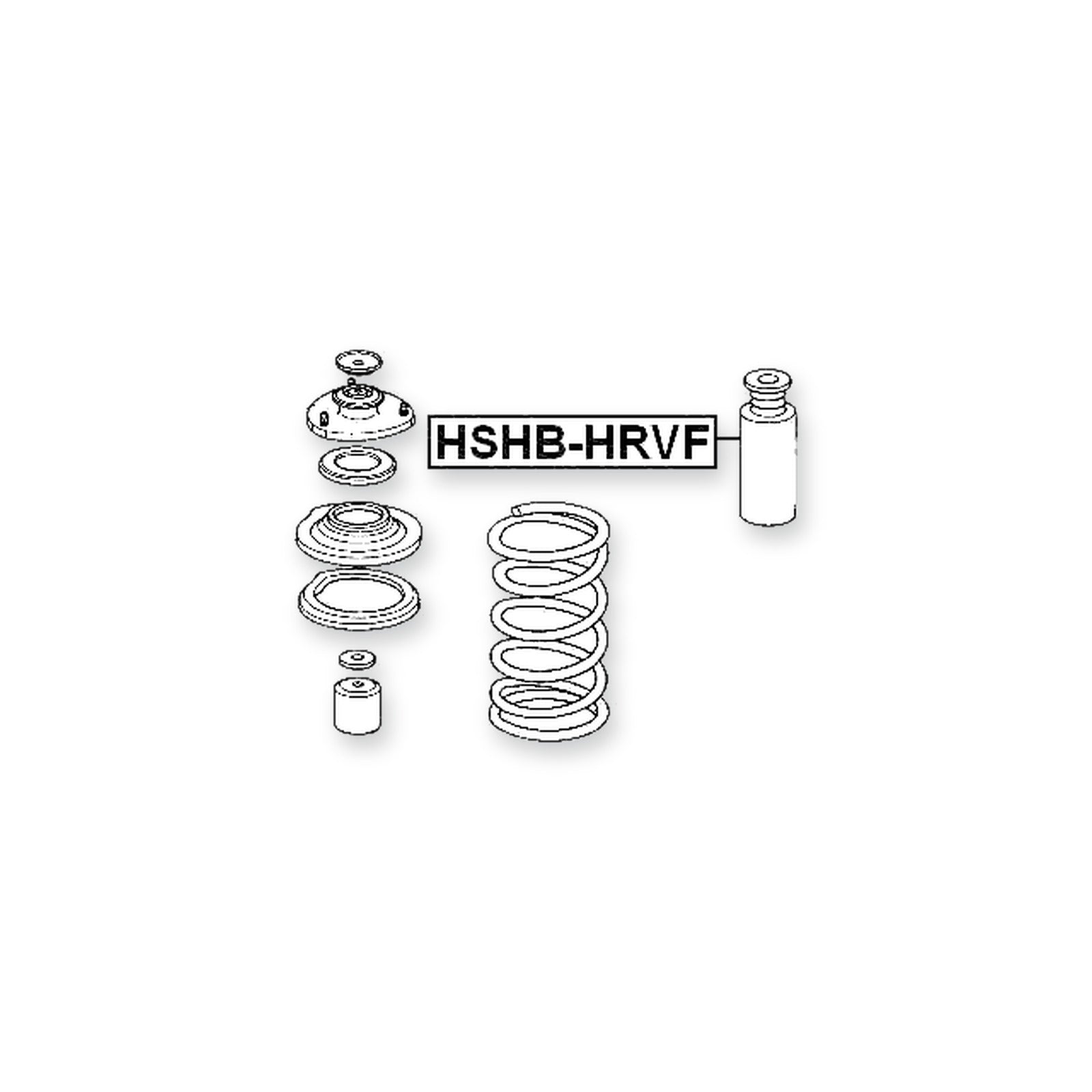 Honda Hr-V 3D Front Shock Absorber Boot