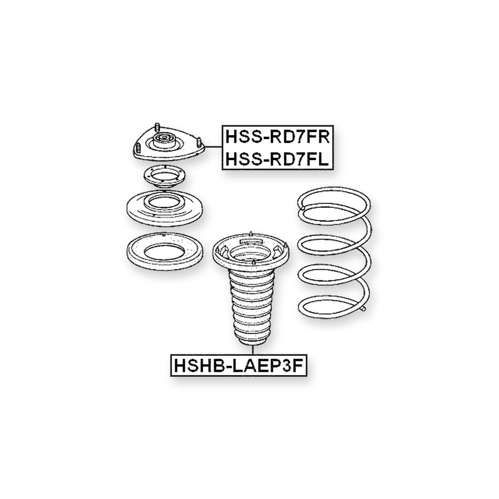 Honda Civic 3D Front Shock Absorber Boot