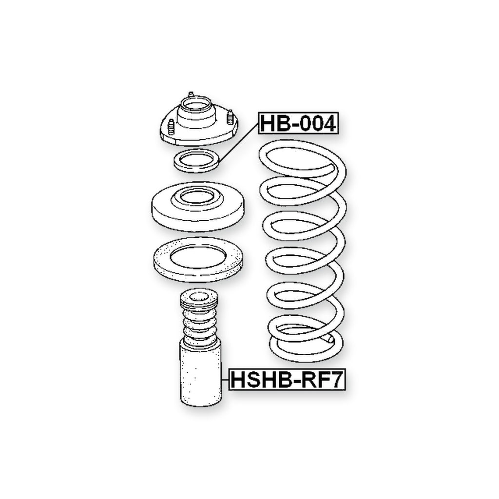 Honda Step Front Boot With Jounce Bumper Shock Absorber