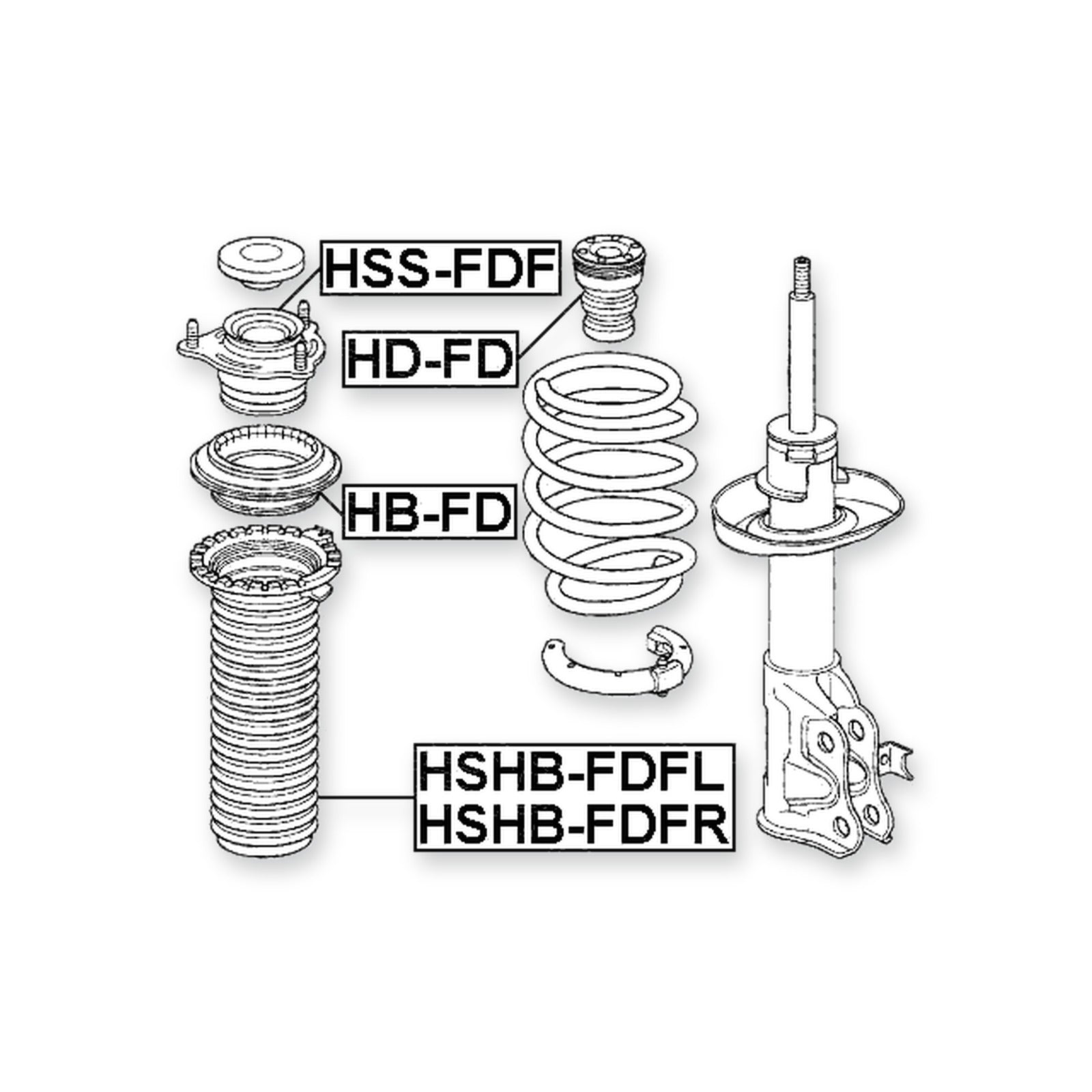 Honda Accord Aerodeck Front Shock Absorber Mounting