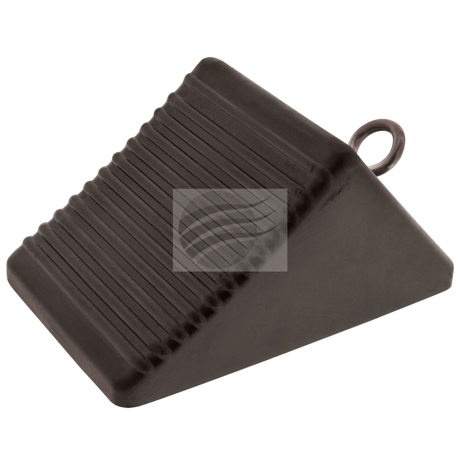 Rubber Wheel Chock With Ring 204L X 127W X 104H 1.54kg Hulk 4x4