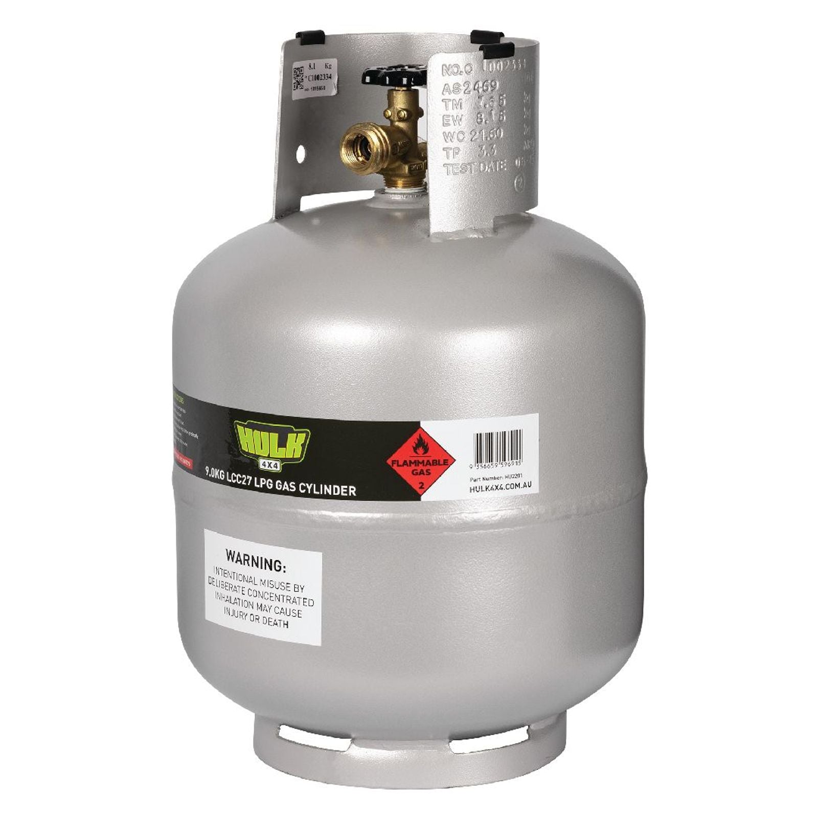 Hulk 4X4 9KG LPG Cylinder LCC27 Valve