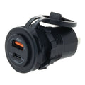 Dual USB Socket Port 1: QC3 18w, Port 2: Type C QC4 36w NON LED Hulk 4x4