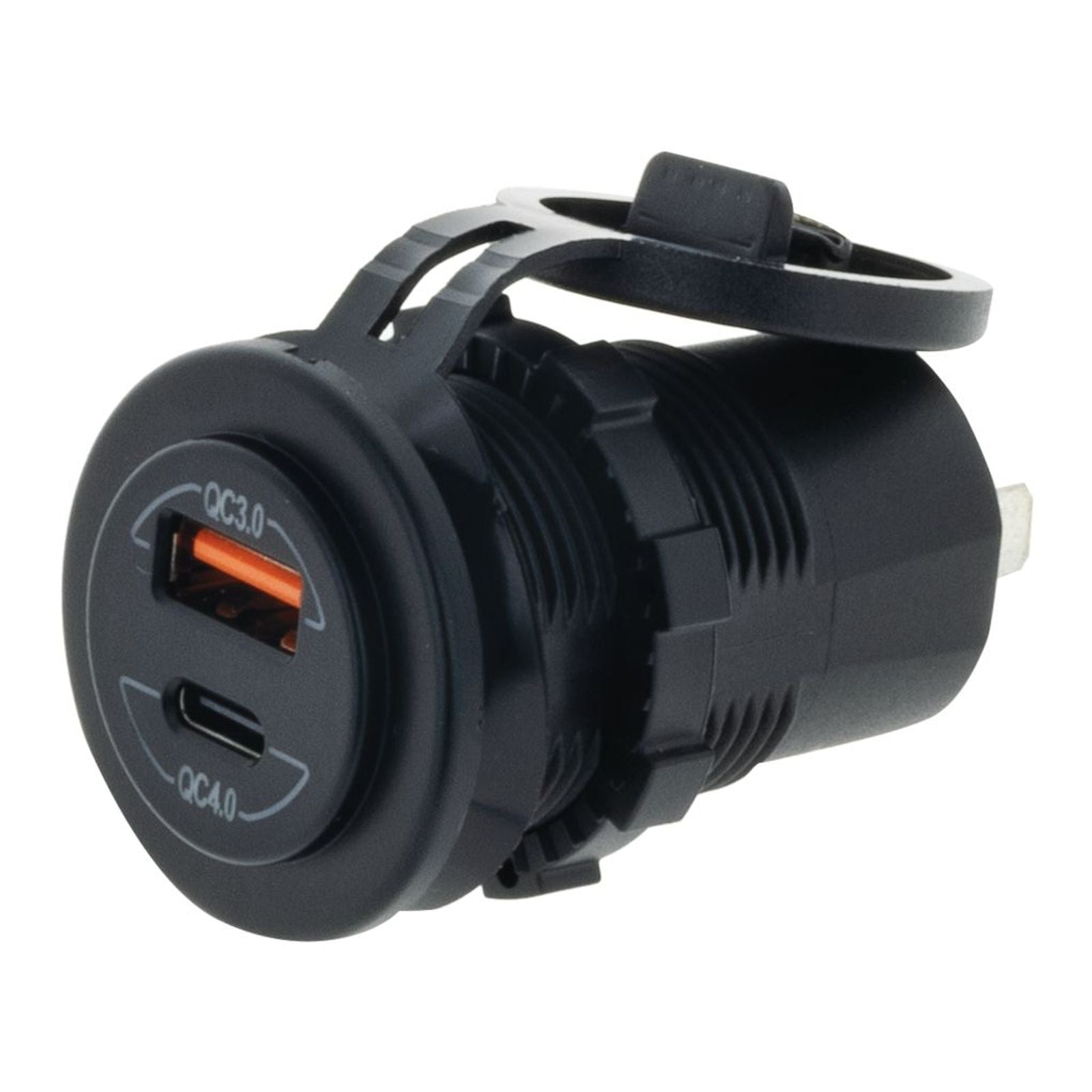 Dual USB Socket Port 1: QC3 18w, Port 2: Type C QC4 36w NON LED Hulk 4x4