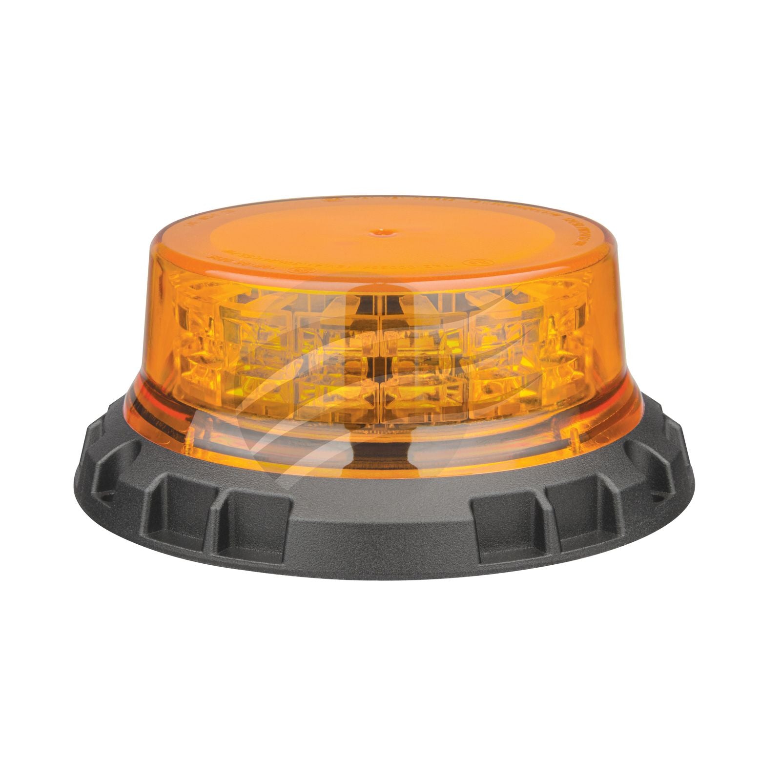 Hulk 4X4 LED Amber Beacon 12/24V 3 Bolt Metal Mount 9Xstrbe 3XROT Patts (HU9782)