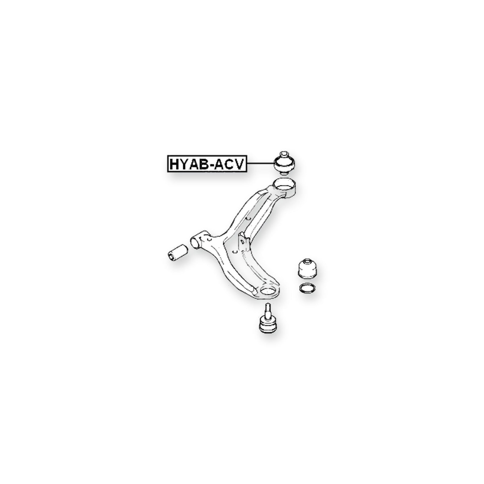 Hyundai Accent Front Lower Arm Bushing