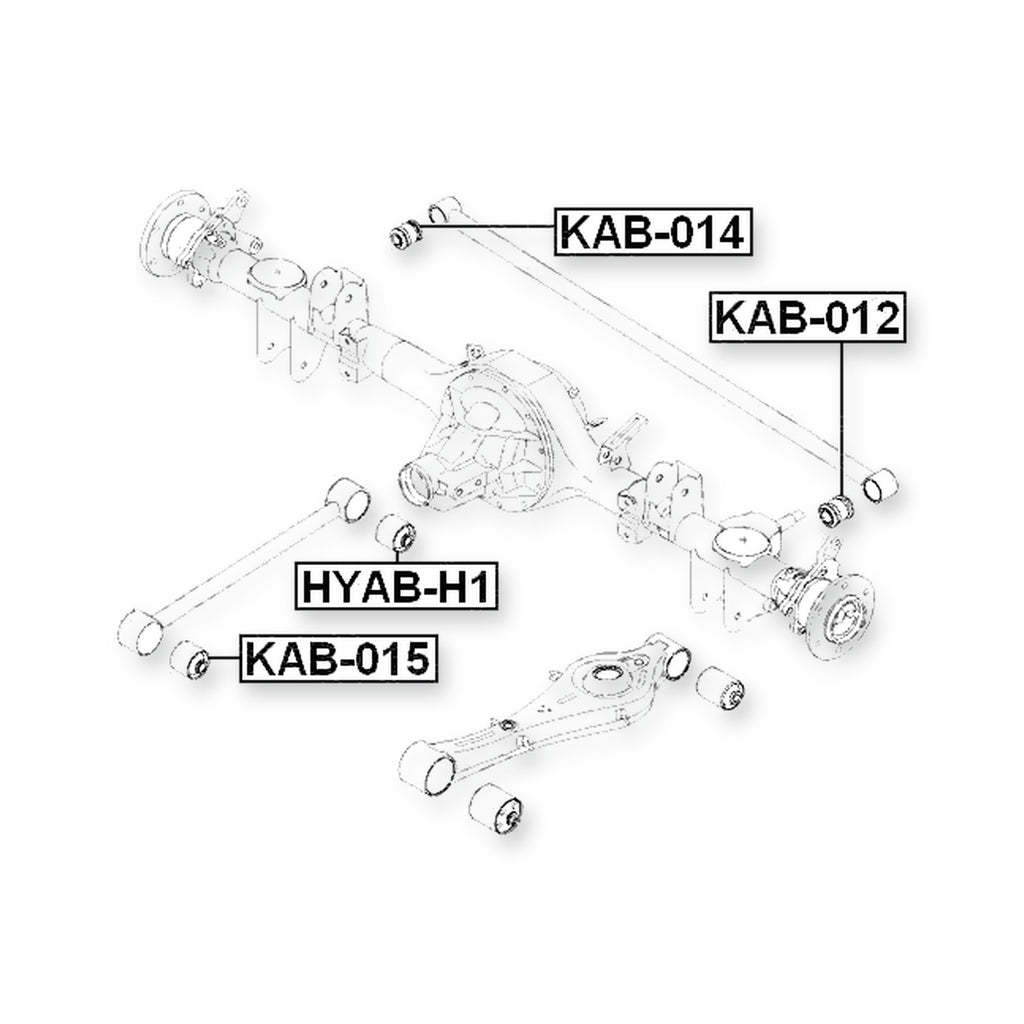 Hyundai Grand Starex Rear Upper Bushing, Trailing Arm